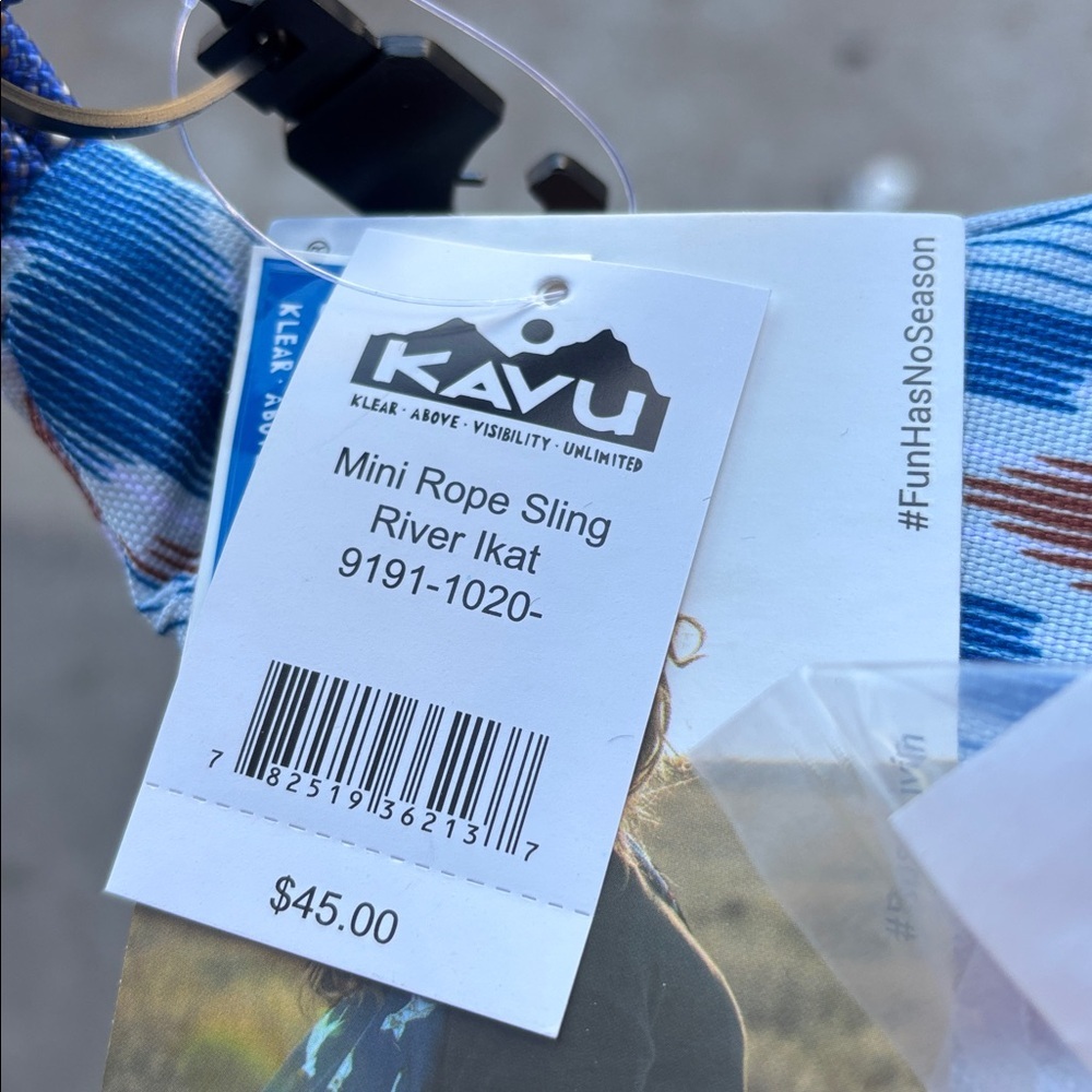 KAVU Mini Rope Sling ~ River Ikat Water Resistant Poly ~ NWT - Picture 4 of 5